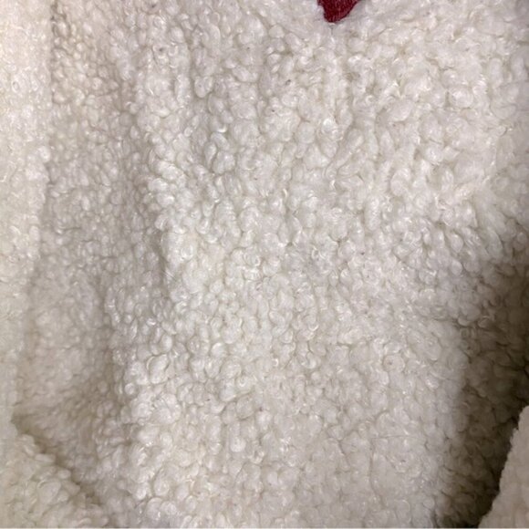 Tommy Jeans Red Plaid Sherpa Lined Casual Fit Button Up Shacket Light Jacket M - Picture 8 of 16